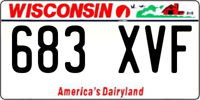 WI license plate 683XVF