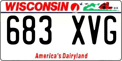 WI license plate 683XVG