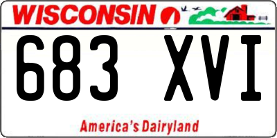 WI license plate 683XVI