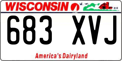 WI license plate 683XVJ