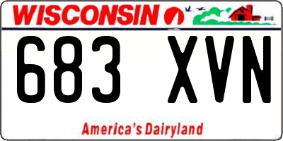WI license plate 683XVN