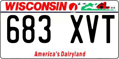 WI license plate 683XVT