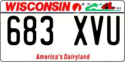 WI license plate 683XVU