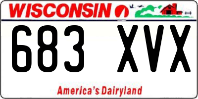 WI license plate 683XVX