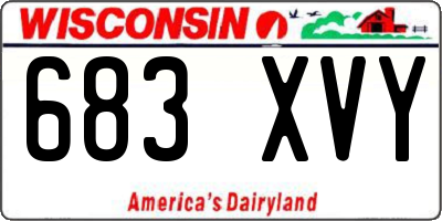 WI license plate 683XVY