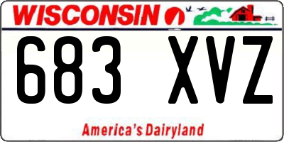 WI license plate 683XVZ