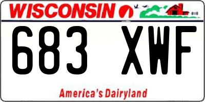 WI license plate 683XWF