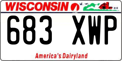WI license plate 683XWP