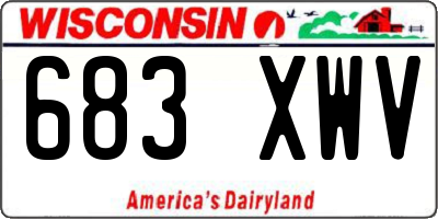 WI license plate 683XWV