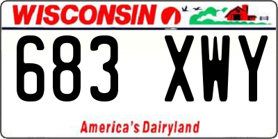 WI license plate 683XWY
