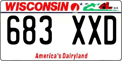 WI license plate 683XXD