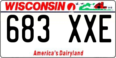 WI license plate 683XXE