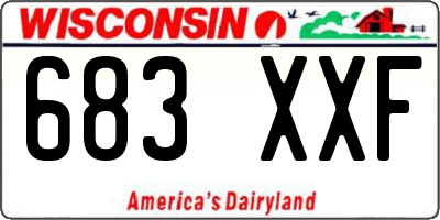 WI license plate 683XXF