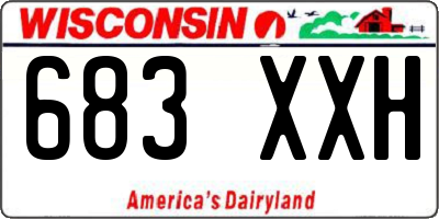 WI license plate 683XXH