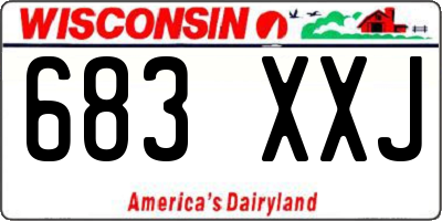 WI license plate 683XXJ