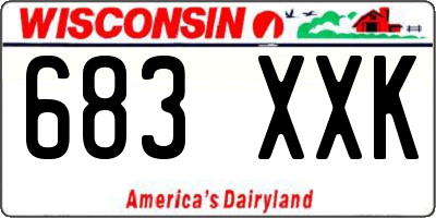WI license plate 683XXK