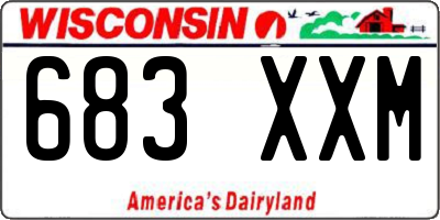 WI license plate 683XXM