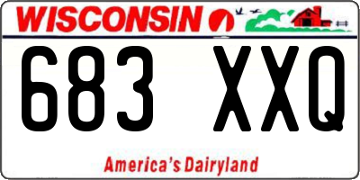 WI license plate 683XXQ