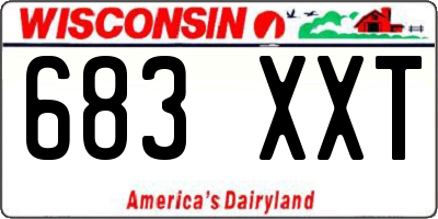 WI license plate 683XXT