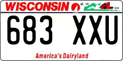 WI license plate 683XXU