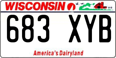 WI license plate 683XYB