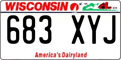 WI license plate 683XYJ