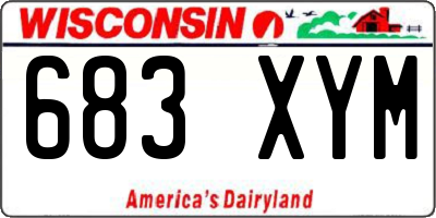 WI license plate 683XYM