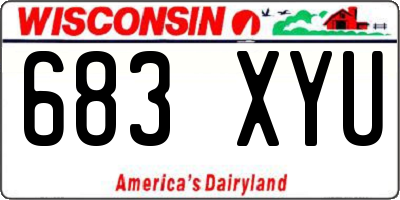 WI license plate 683XYU