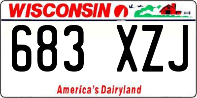 WI license plate 683XZJ