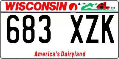 WI license plate 683XZK