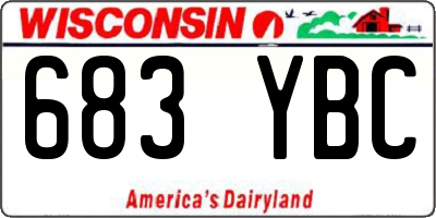 WI license plate 683YBC