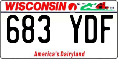 WI license plate 683YDF