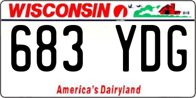 WI license plate 683YDG