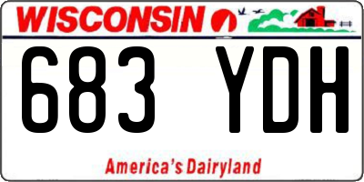WI license plate 683YDH