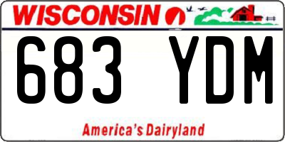WI license plate 683YDM