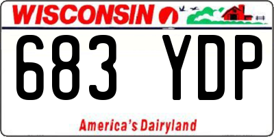 WI license plate 683YDP