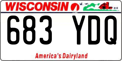 WI license plate 683YDQ
