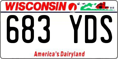 WI license plate 683YDS