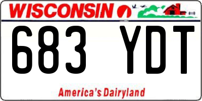 WI license plate 683YDT