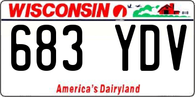 WI license plate 683YDV