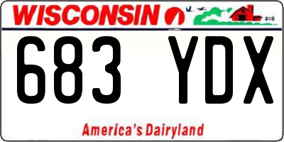 WI license plate 683YDX