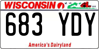 WI license plate 683YDY