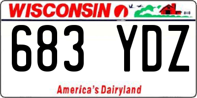 WI license plate 683YDZ