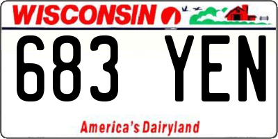 WI license plate 683YEN