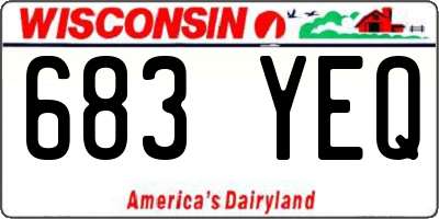 WI license plate 683YEQ