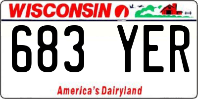 WI license plate 683YER