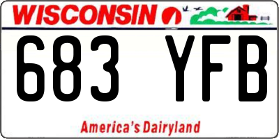 WI license plate 683YFB