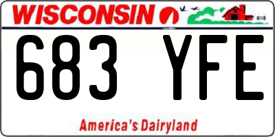 WI license plate 683YFE