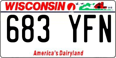 WI license plate 683YFN