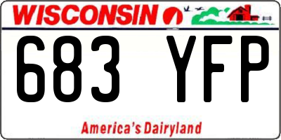 WI license plate 683YFP